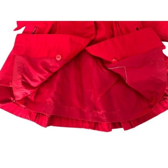 Rothschild Vintage Girls Red Cape Jacket‎ Quilted Tartan Plaid Lining 12 months - Picture 6 of 10